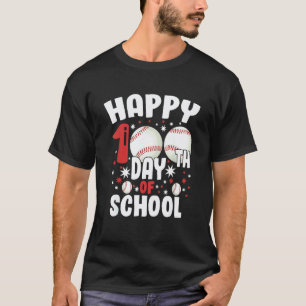 100 Tage Schulkleidung 100. Tag Baseball-Lehrer T-Shirt