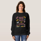 100 Tage Schulkoquette Bow 100. Schultag Sweatshirt (Vorne ganz)