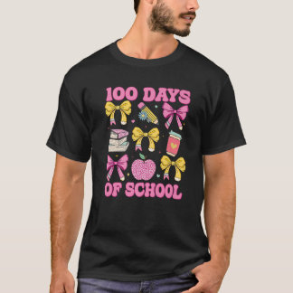100 Tage Schulkoquette Bow 100. Schultag T-Shirt