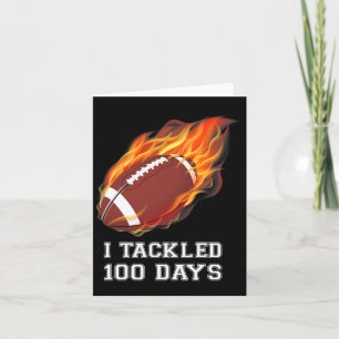100 Tage Schulkostümfußballspielerinnen und -spiel Karte