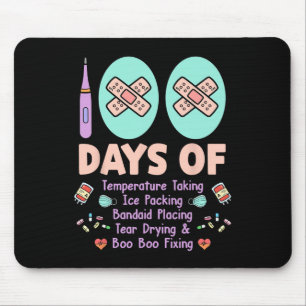 100 Tage Schulkrankenversorgung Verpackung Byndaid Mousepad