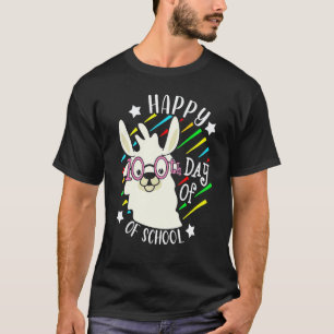 100 Tage Schullama Alpaka 100. Tag Lehrer T-Shirt