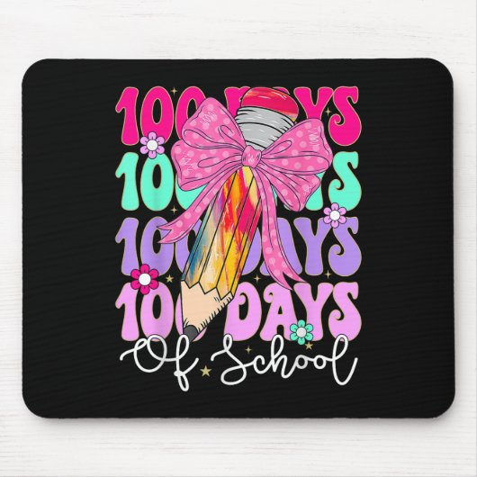100 Tage Schullehrer 100. Schultag Mousepad (Vorne)
