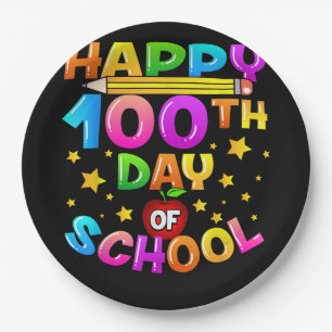 100 Tage Schullehrer 100. Schultag Pappteller