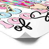 100 Tage Schullehrer 100. Schultag Poster (Ecke)