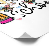 100 Tage Schullehrer 100. Schultag Poster (Ecke)