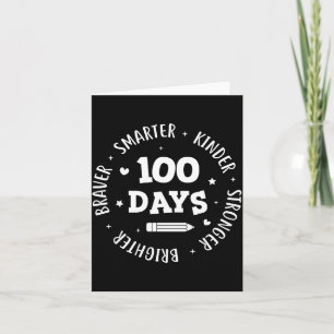 100 Tage Schullehrer 100. Tag der Schule Sma Karte