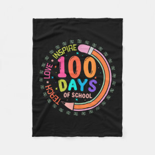 100 Tage Schullehrer 100 Tage Coquette Fleecedecke