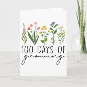 100 Tage Schullehrer 100 Tage des Wachsens Flo Karte