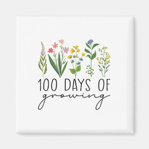 100 Tage Schullehrer 100 Tage des Wachsens Flo Magnet