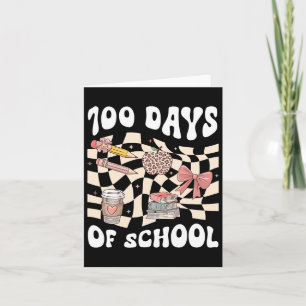 100 Tage Schullehrer Coquette Bow 100. Tag Karte