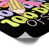 100 Tage Schullehrer Coquette Bow 100. Tag Poster (Ecke)