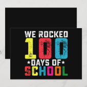 100 Tage Schullehrer Einladung (Vorne/Hinten)