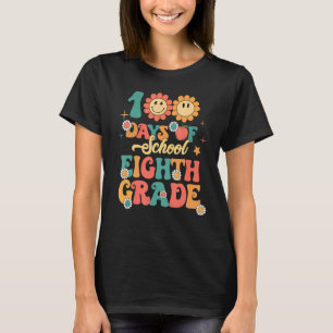 100 Tage Schullehrer Frauen Mädchen glücklich 100 T-Shirt