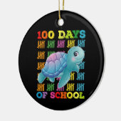 100 Tage Schullehrer Keramik Ornament (Links)