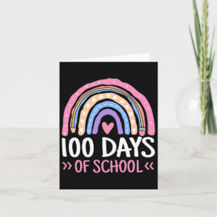 100 Tage Schullehrer Kinder 100. Schultag Karte