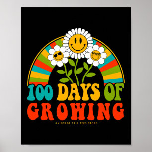 100 Tage Schullehrer Kinder 100 Tage Growin Poster