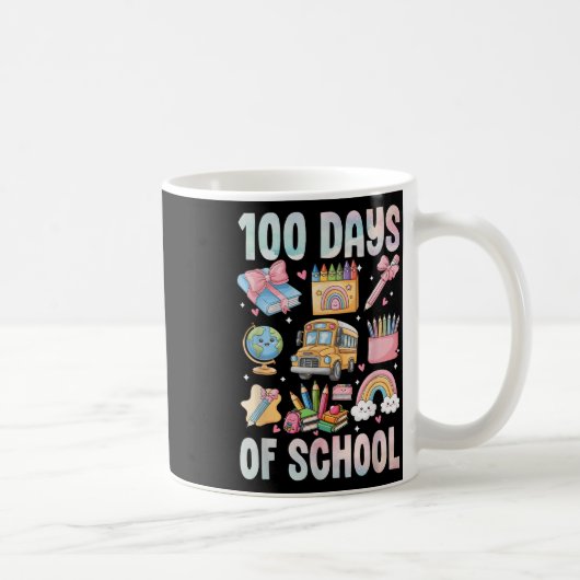 100 Tage Schullehrer Kinder 100 Tage Kaffeetasse (Rechts)