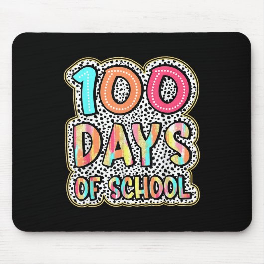 100 Tage Schullehrer Kinder 100 Tage Mousepad (Vorne)