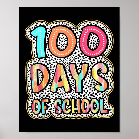 100 Tage Schullehrer Kinder 100 Tage Poster (Vorne)