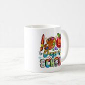 100 Tage Schullehrer & Kinder - Geschenkband Kaffeetasse (VorderseiteRechts)