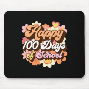 100 Tage Schullehrer Kinder Groovy 100 Tag Mousepad