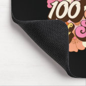 100 Tage Schullehrer Kinder Groovy 100 Tag Mousepad (Ecke)