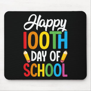 100 Tage Schullehrer Kinder Mädchen Jungen 100. Mousepad
