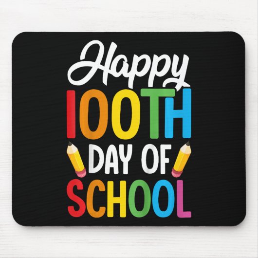 100 Tage Schullehrer Kinder Mädchen Jungen 100. Mousepad (Vorne)