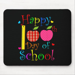 100 Tage Schullehrer Kinder Mädchen Jungen glückli Mousepad