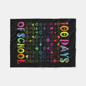 100 Tage Schullehrer Kinder Schülerjunge Mädchen 1 Fleecedecke (Vorderseite (Horizontal))