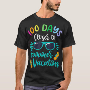 100 Tage Schullehrer Kinder Sommerurlaub T-Shirt