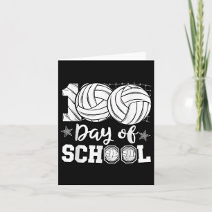 100 Tage Schullehrer Kinder Volleyball 100. Karte