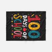 100 Tage Schullehrer Kindermädchen 2025 100. Fleecedecke (Vorderseite (Horizontal))