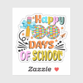 100 Tage Schullehrer. Lehrerbewertung Aufkleber