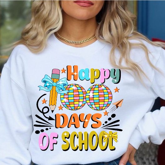 100 Tage Schullehrer. Lehrerbewertung Sweatshirt