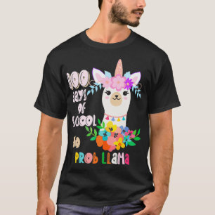 100 Tage Schullehrer Llama Unicorn Girls Wom T-Shirt