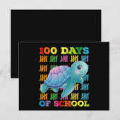 100 Tage Schullehrer Postkarte (Vorne/Hinten)