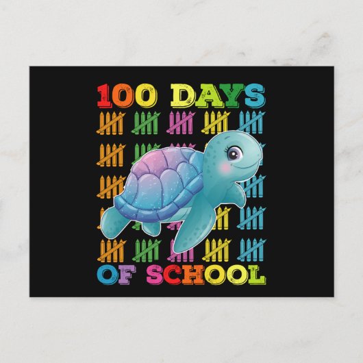 100 Tage Schullehrer Postkarte (Vorderseite)