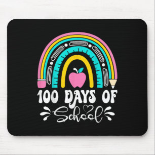 100 Tage Schullehrer Regenbogen am 100. Tag Mousepad