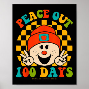 100 Tage Schullehrer Schüler Augen glücklich Poster
