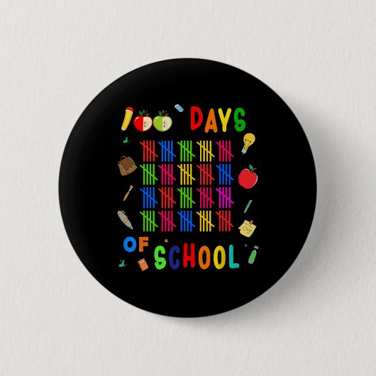 100 Tage Schullehrer StudentInnen ersten 100 Tag Button (Vorderseite)