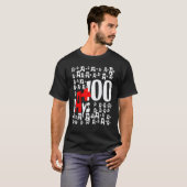 100 Tage Schullehrer und Schüler T-Shirt (Vorne ganz)