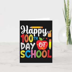 100 Tage Schullehrer und Student 1 Karte