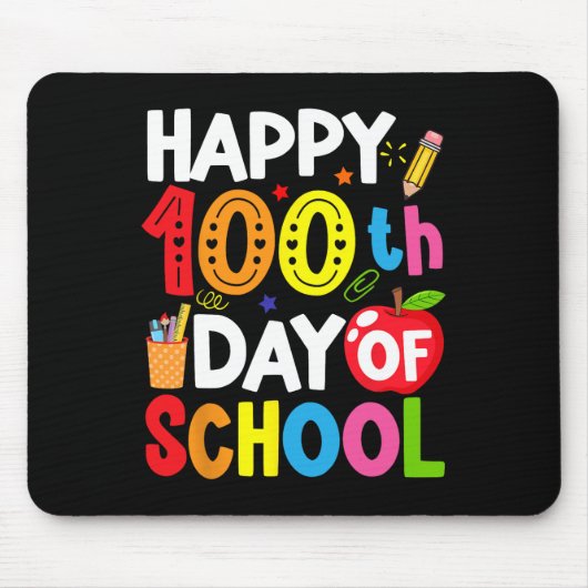 100 Tage Schullehrer und Student Mousepad (Vorne)