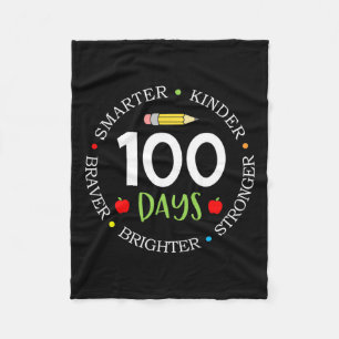 100 Tage Schullehrerteam Kids Growth Mindse Fleecedecke
