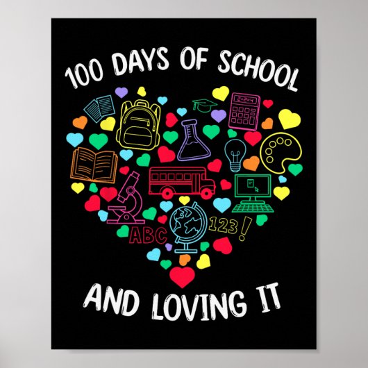 100 Tage Schulliebe Es Herzlehrer 100. D Poster (Vorne)