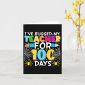 100 Tage Schulmädchen kosteten meinen Lehrer Karte (Gelbe Blume)