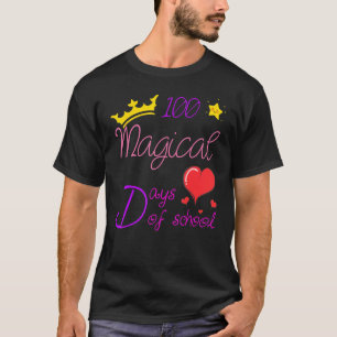 100 Tage Schulmädchen krönen 100 magische Tage T-Shirt