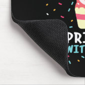 100 Tage Schulmädchen Sprinkled Fun Cupcake Mousepad (Ecke)